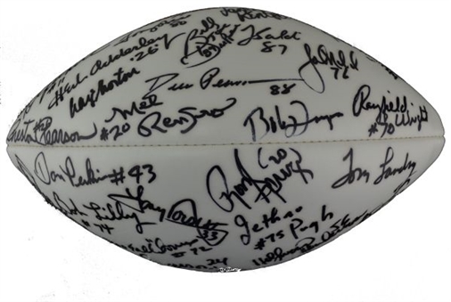 Dallas Cowboys Greats Signed Football (36 Signatures)Including Landry and Schramm.
